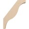 Ekena Millwork 3-inch W x 14-inch D x 18-inch H Funston Rough Cedar Woodgrain TimberThane Knee Brace, Primed BRCUR03X14X18FSTRCPR - alternate 3